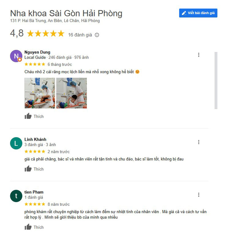 8 Nha khoa niềng răng Hải Phòng uy tín, tốt nhất Sự tận tâm của đội ngũ nhân viên gây ấn tượng đặc biệt với khách điều trị