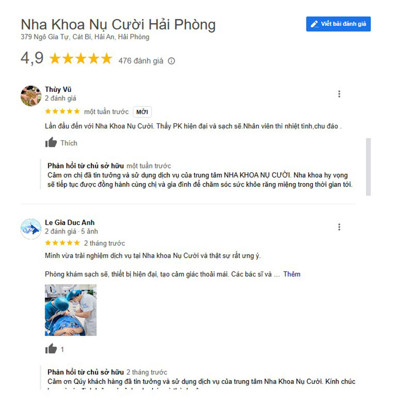 8 Nha khoa niềng răng Hải Phòng uy tín, tốt nhất Hầu hết người sử dụng đều hài lòng