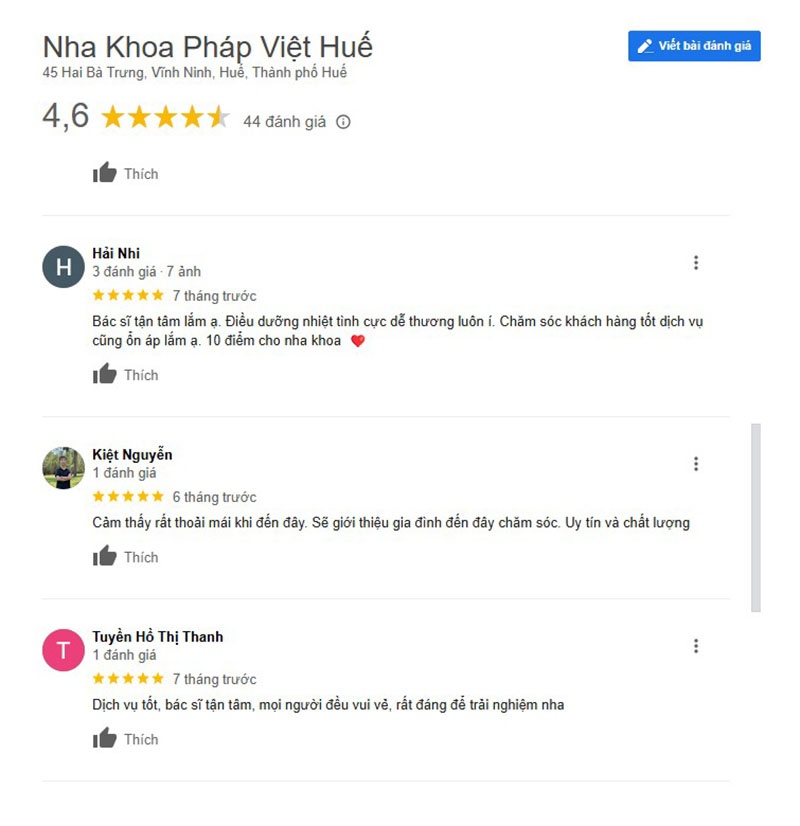 Tổng hợp các nha khoa niềng răng ở Huế đáng tin cậy nhất Người sử dụng đều cảm thấy hài lòng sau khi trải nghiệm