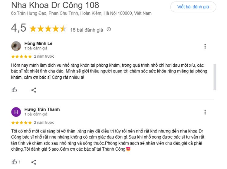 Đánh giá về Dr Công 108