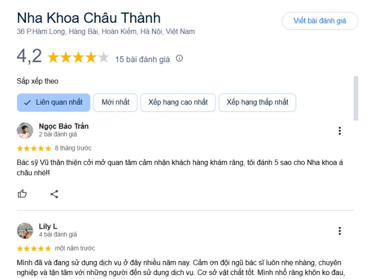 Đánh giá về Châu Thành