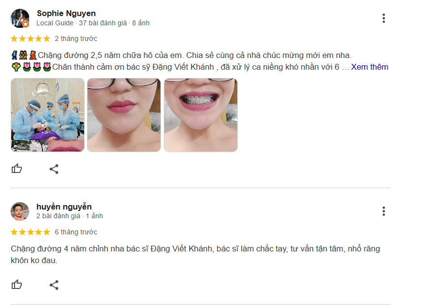 Phòng khám Nha sĩ Đặng Viết Khánh là một cơ sở nha khoa tư nhân uy tín, chuyên sâu về chỉnh nha và thẩm mỹ răng