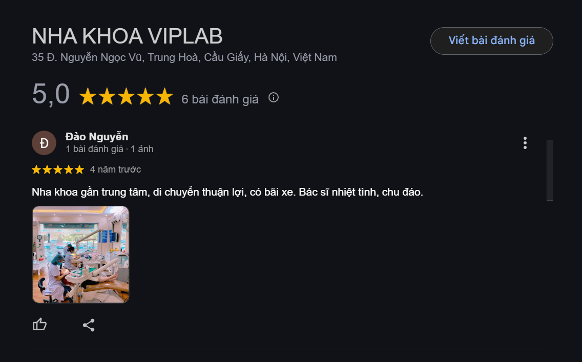 Những phản hồi từ khách hàng sau khi trải nghiệm dịch vụ tại nha khoa VIPLAB