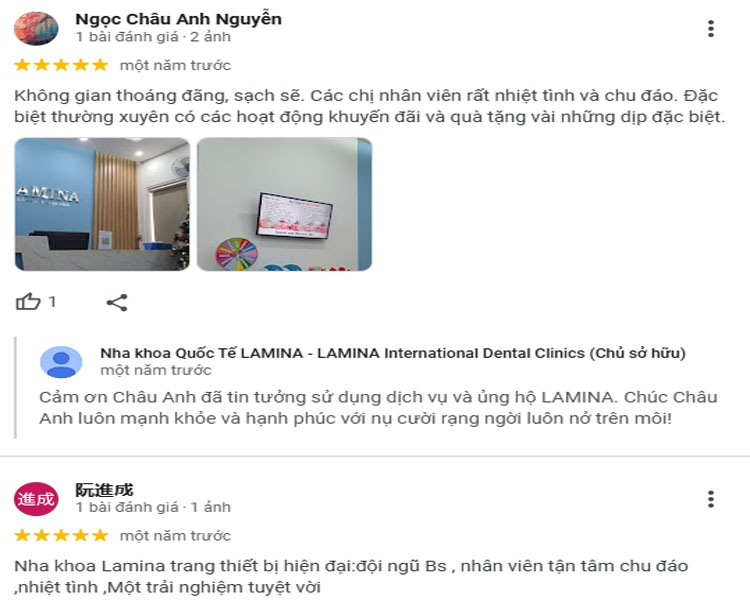 Đánh giá về nha khoa Lamina