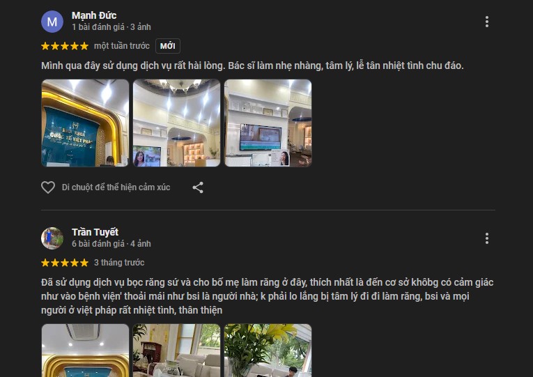 Đánh giá của khách hàng