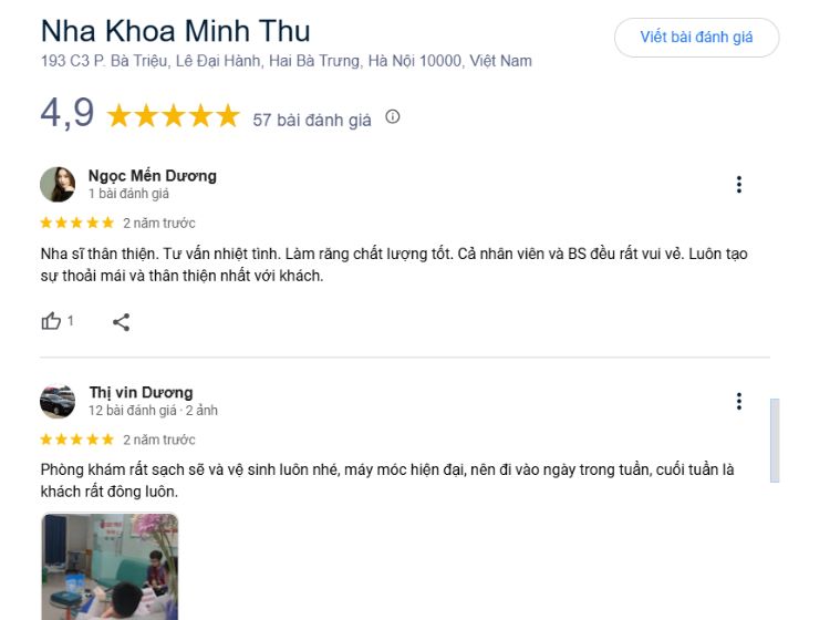 Đánh giá của khách hàng
