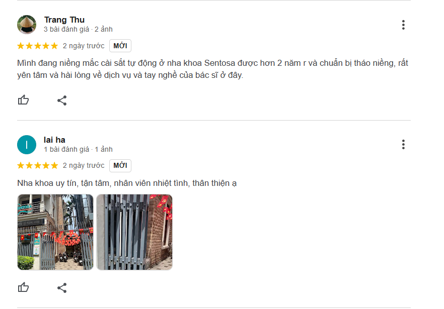 Review chi tiết các nha khoa ở Lê Văn Lương nổi bật nhất Nhận xét về Sentosa