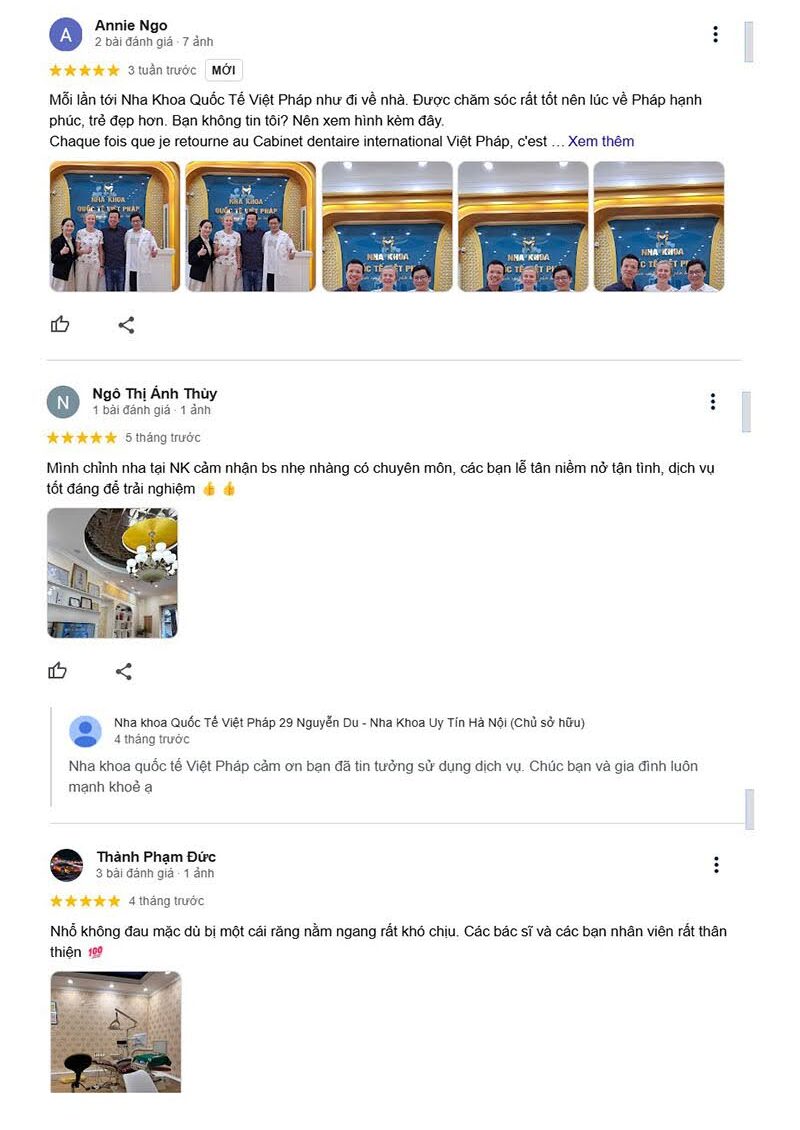 Cẩm nang nha khoa ở Nguyễn Du: Dịch vụ, chi phí, đánh giá Người bệnh dành nhiều lời khen cho thái độ tận tâm của y tá, bác sĩ