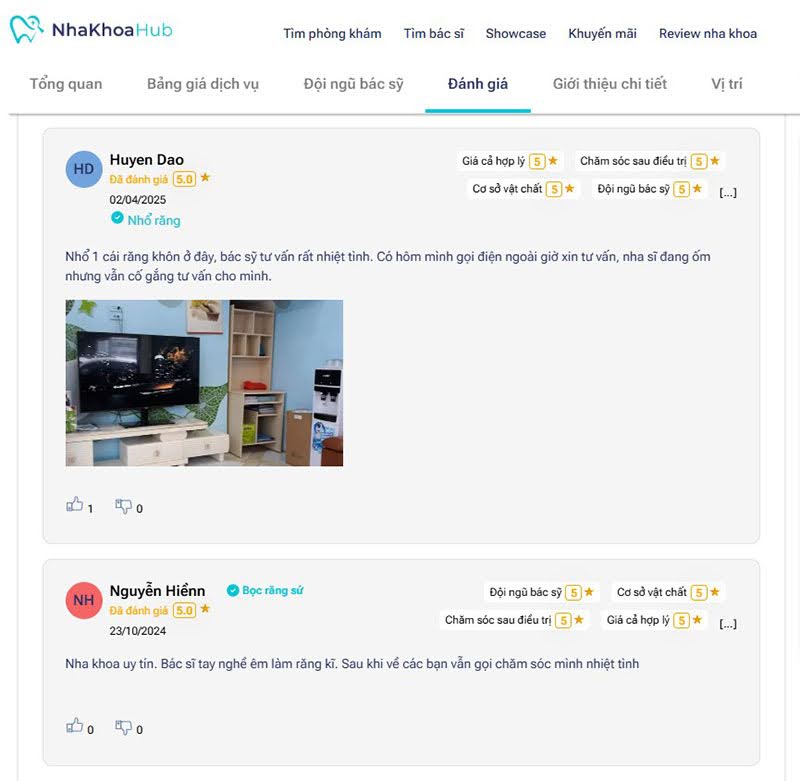 Cẩm nang nha khoa ở Nguyễn Du: Dịch vụ, chi phí, đánh giá Đánh giá khách hàng từ nền tảng NhaKhoaHub