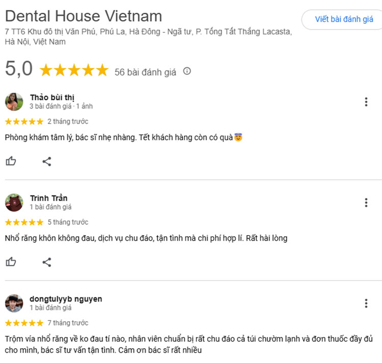 DH là phòng khám răng miệng được tin cậy tại khu vực Hà Đông