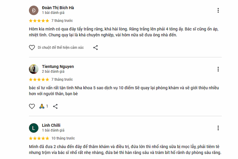 Khách hàng hài lòng về hiệu quả điều trị tại nha khoa Novodont