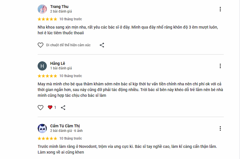 Phản hồi tích cực từ người dùng về đơn vị