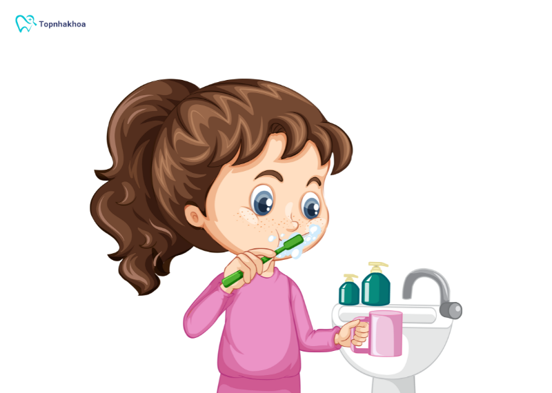 Đánh răng chậm rãi bằng bàn chải mềm để đảm bảo an toàn sau khi nhổ răng