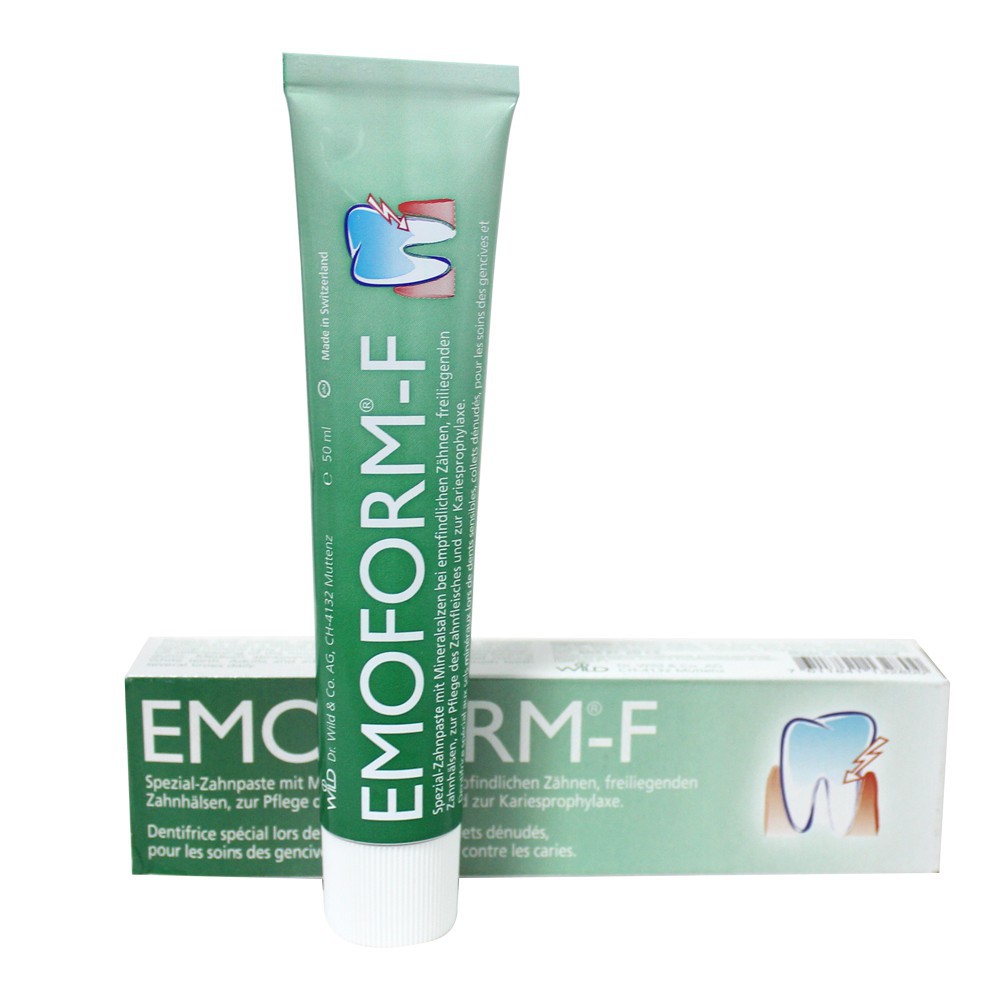 Top 10+ kem đánh răng nhạy cảm chống ê buốt chảy máu chân răng Emoform-F được sản xuất theo tiêu chuẩn đặc biệt nhằm mang đến sự chăm sóc và bảo vệ răng toàn diện