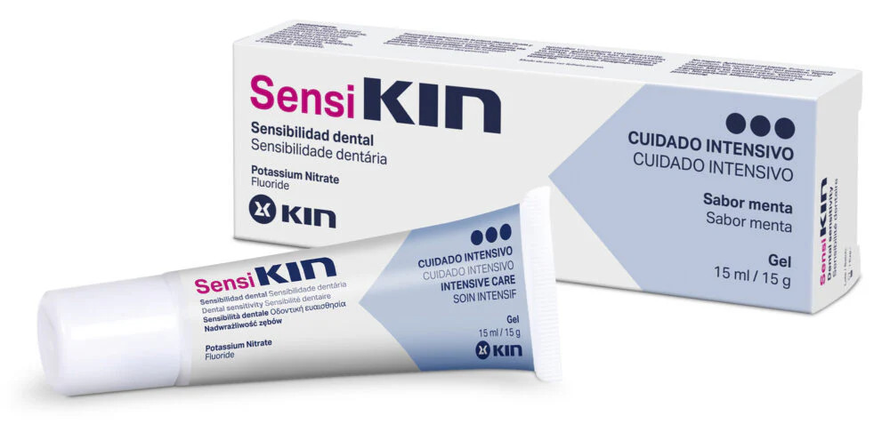 Top 10+ kem đánh răng nhạy cảm chống ê buốt chảy máu chân răng Sensikin là sản phẩm đến từ thương hiệu Laboratorios Kin lâu đời của Tây Ban Nha