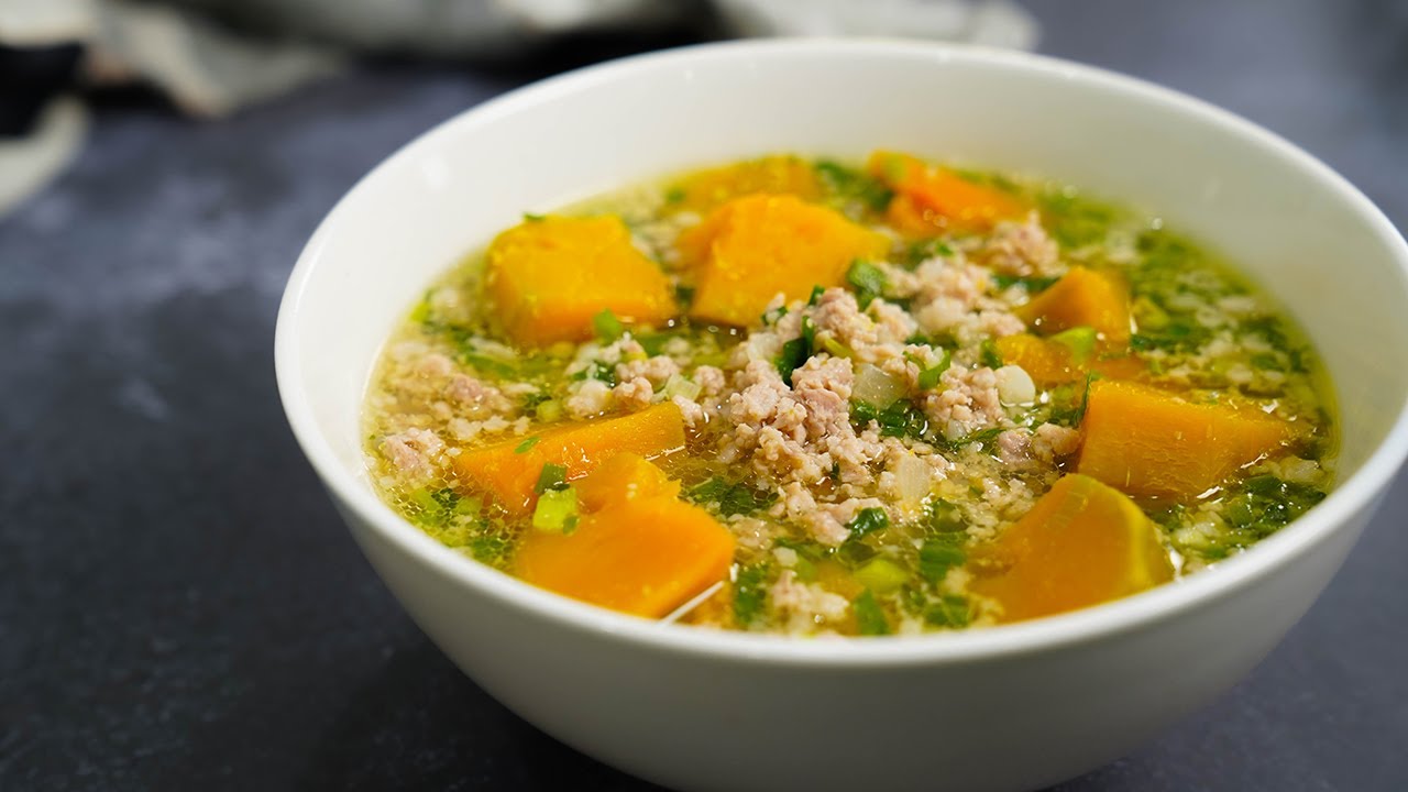 10+ Thực đơn cho người già răng yếu đủ dinh dưỡng tại nhà Bí đỏ nấu thịt đậu xanh là món ăn thanh mát, dễ chế biến và cung cấp đầy đủ dưỡng chất cần thiết cho cơ thể