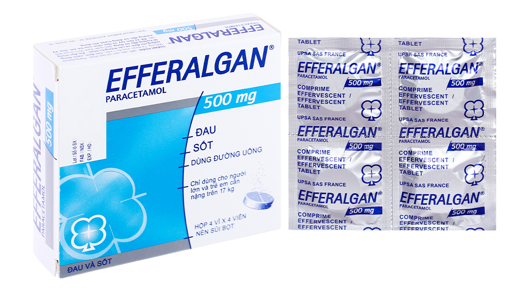 Review chi tiết về viên sủi giảm đau răng trên thị trường Efferalgan 500mg là một loại thuốc của hãng Bristol-Myers Squibb, công ty dược phẩm nổi tiếng toàn cầu