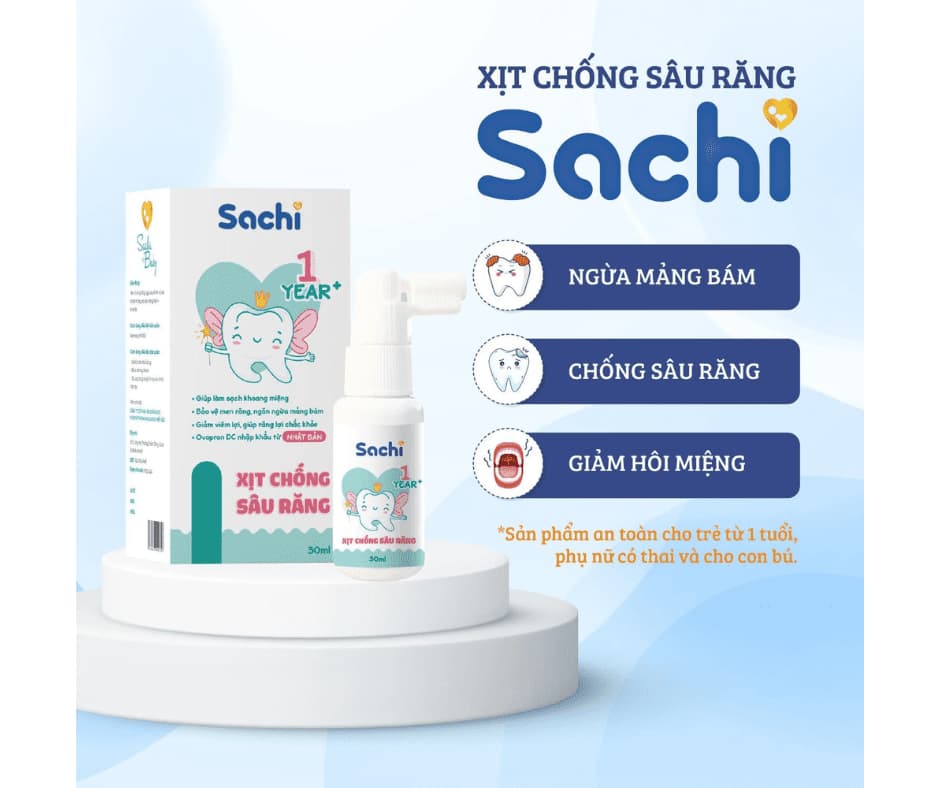 Tổng hợp chi tiết 10 sản phẩm xịt chống sâu răng cho bé Sachi xịt chống sâu răng là một sản phẩm của thương hiệu Sachi của Việt Nam, chuyên cung cấp sản phẩm hỗ trợ sức khỏe