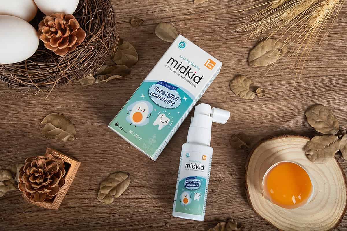 Midkid xịt chống sâu răng là sản phẩm của Công ty cổ phần dược phẩm MID