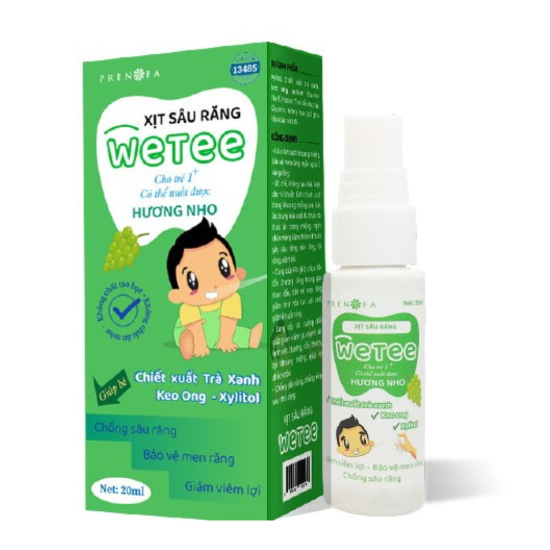 Tổng hợp chi tiết 10 sản phẩm xịt chống sâu răng cho bé Xịt sâu răng wetee ra đời vào tháng 4 năm 2022 bởi đội ngũ chuyên gia của Công ty TNHH Prenofa Việt Nam