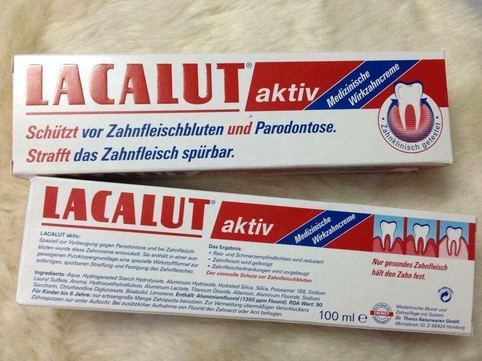 Top 10+ kem đánh răng trị viêm nướu được ưa chuộng hiện nay Kem đánh răng Lacalut Aktiv