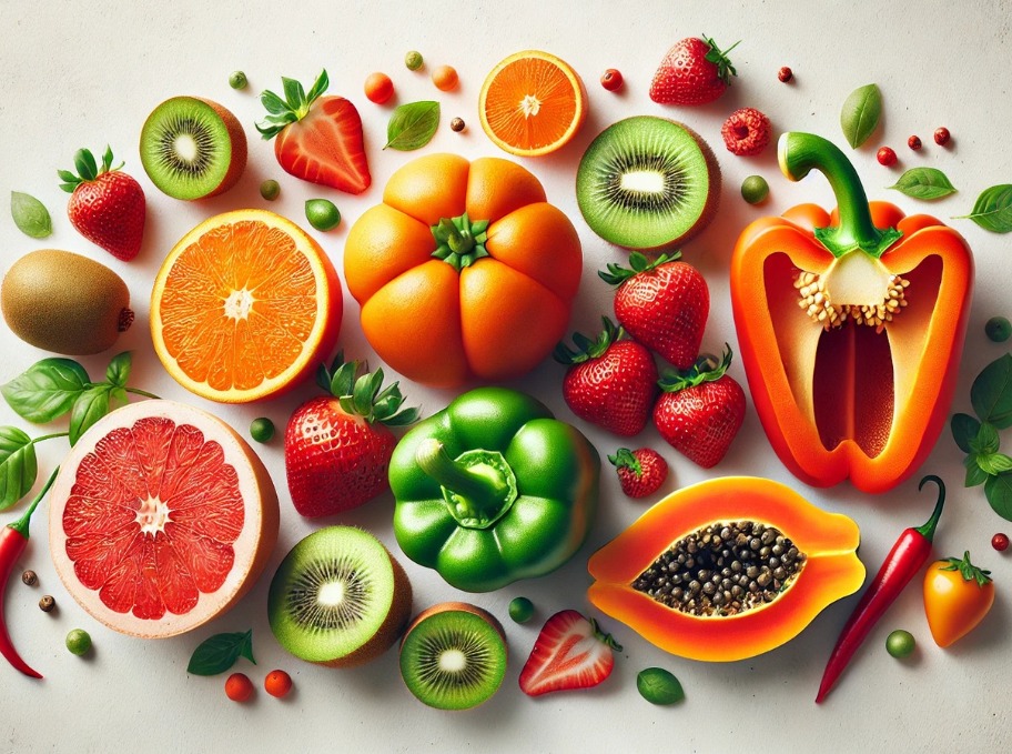 Mẹ nên chuẩn bị nhiều thực phẩm chứa vitamin C giúp tăng đề kháng, hạ sốt cho trẻ