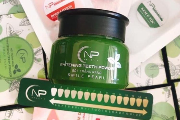 Top 8 loại bột tẩy trắng răng an toàn và hiệu quả nhanh chóng Nelly.P có chiết xuất tự nhiên, lành tính