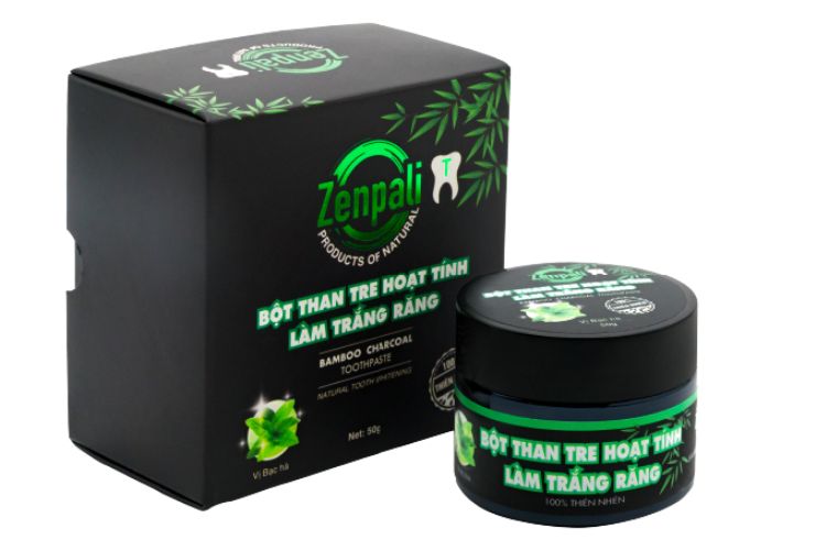 Top 8 loại bột tẩy trắng răng an toàn và hiệu quả nhanh chóng Zenpali là bột than tre hoạt tính làm sáng răng