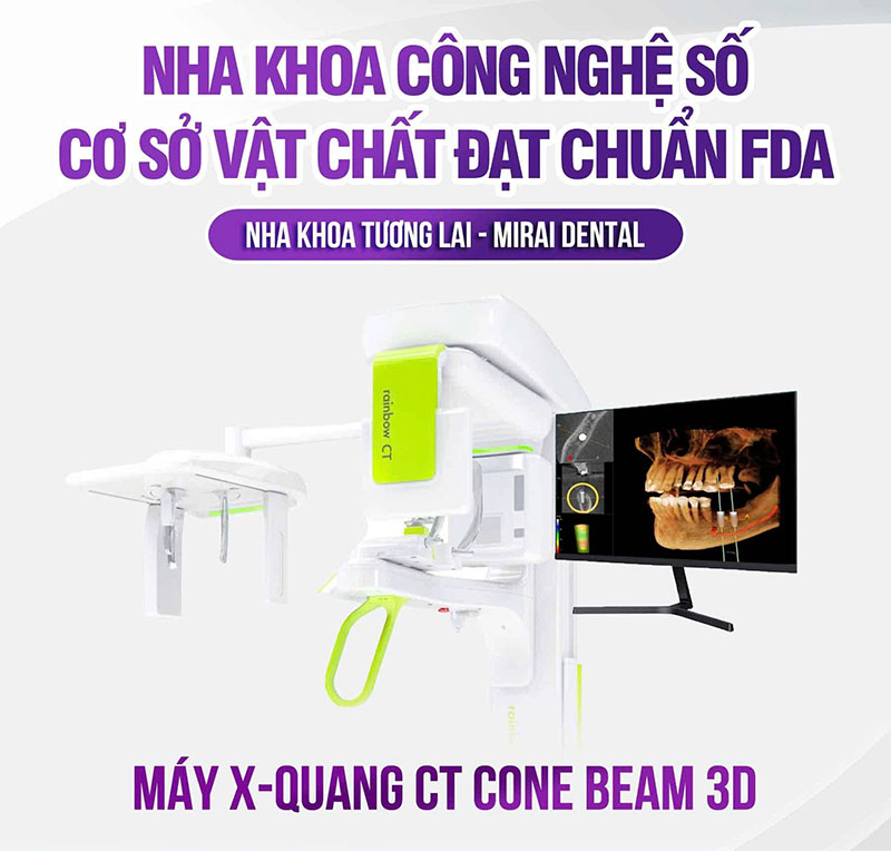 Nha khoa Tương Lai Mirai: Nụ cười đẹp thay đổi cuộc sống Máy X-quang kỹ thuật số cho phép chụp hình ảnh rõ nét với liều bức xạ cực thấp