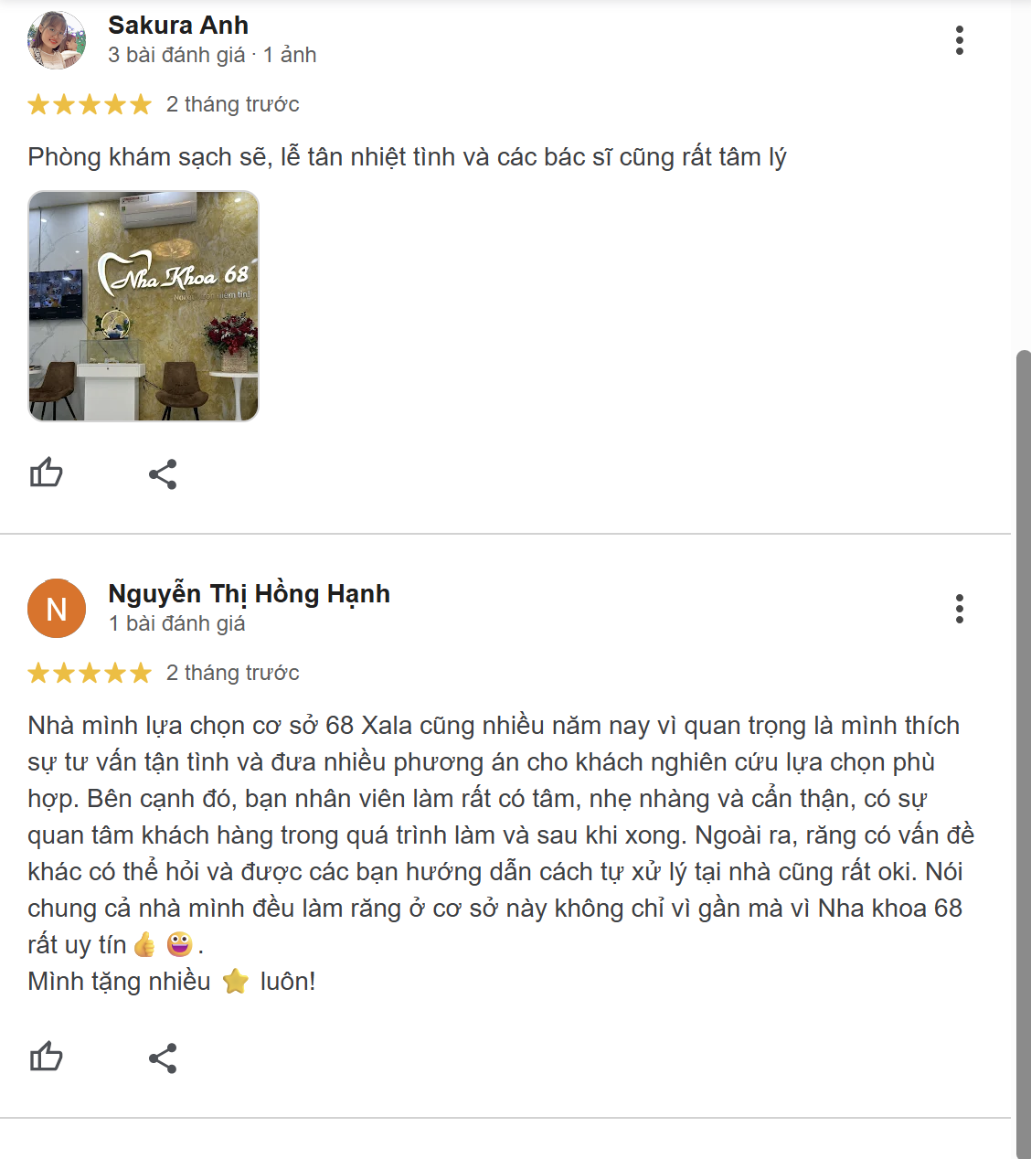 Nha khoa 68 - Cơ sở Xa La