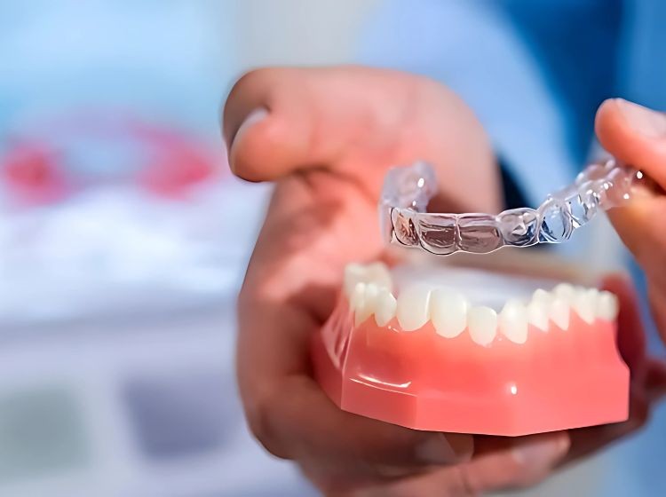 Các khay trong suốt được thiết kế riêng cho từng bệnh nhân