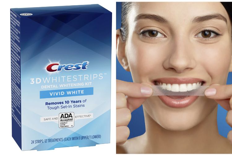 Review chi tiết miếng dán tẩy trắng răng Crest 3D Whitestrip Crest 3D Vivid White mang đến hiệu quả trong thời gian ngắn