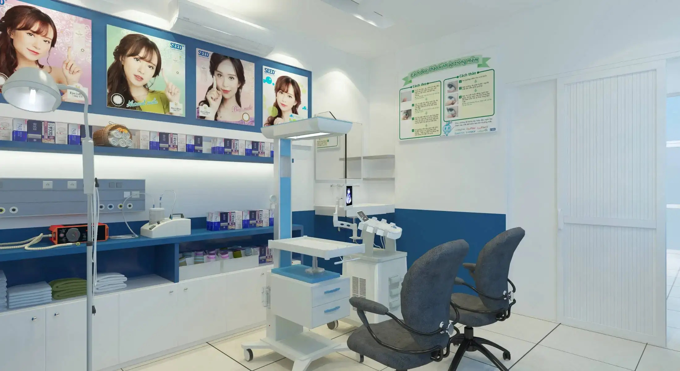 Thiết kế tối giản phù hợp với những phòng khám nha khoa có diện tích nhỏ