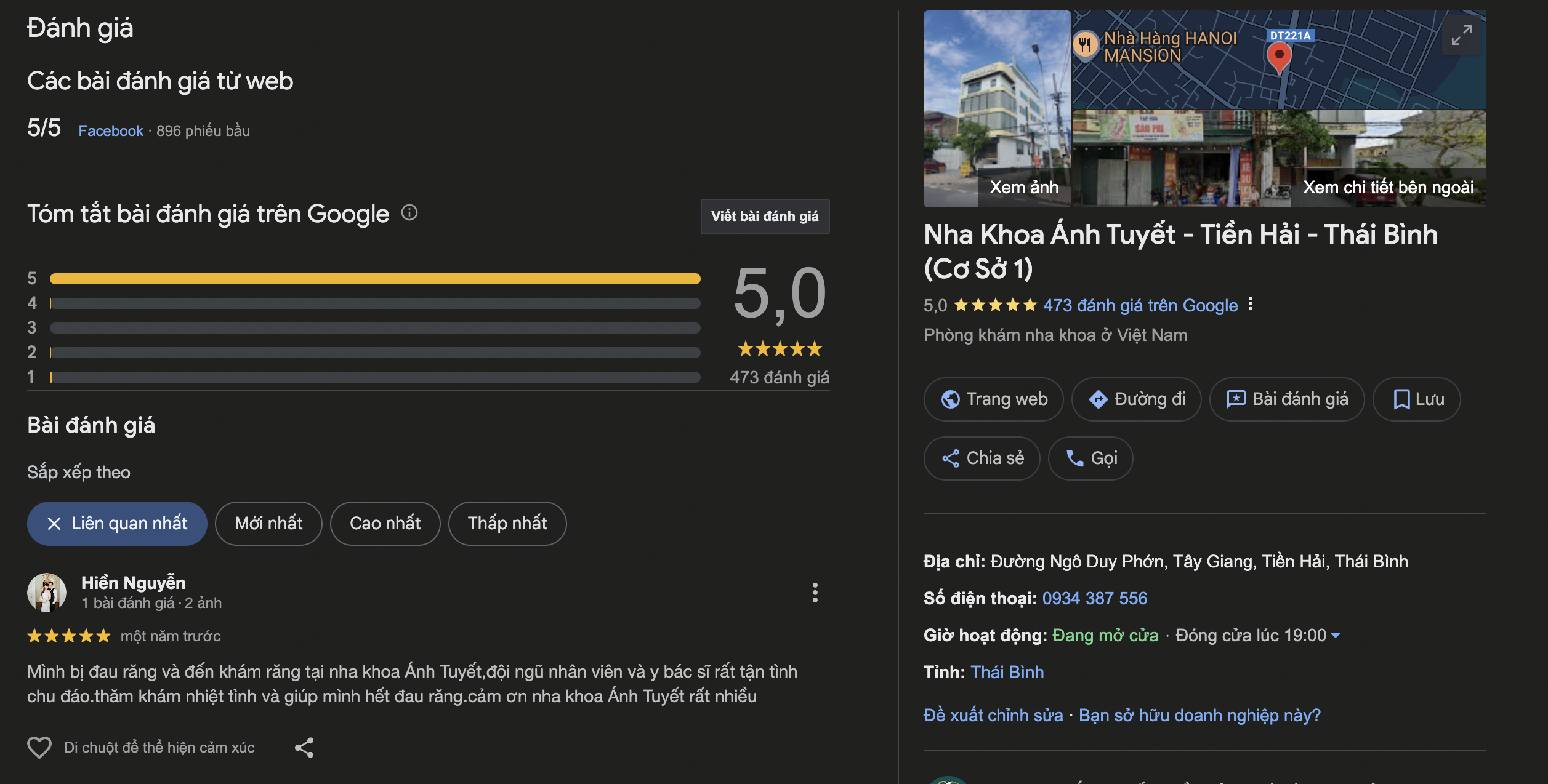 Nha khoa Ánh Tuyết: Địa chỉ tin cậy cho người dân địa phương đánh giá của khách hàng