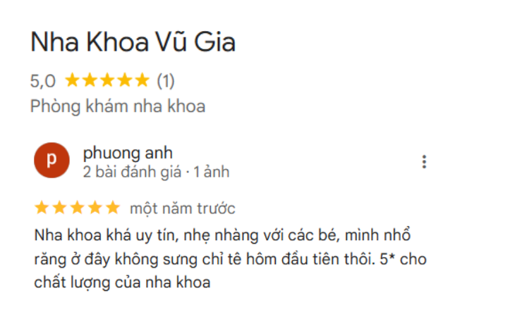 Top 5 nha khoa Ba Vì uy tín và chất lượng nhất hiện nay đánh giá của khách hàng