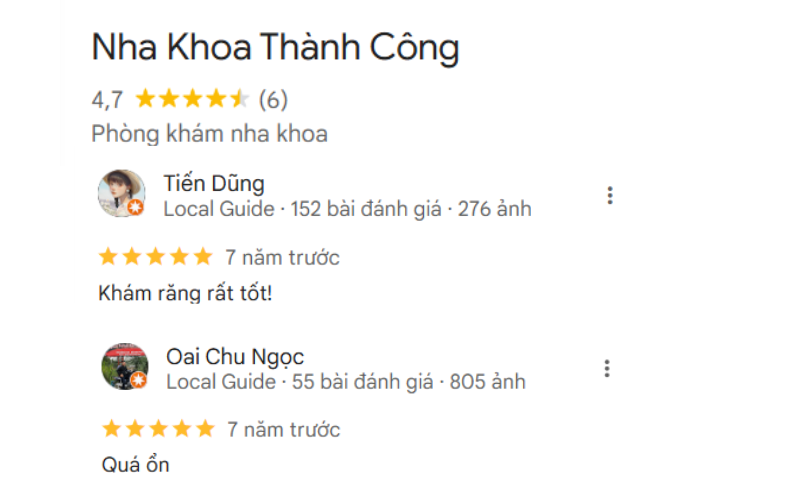 Top 5 nha khoa Ba Vì uy tín và chất lượng nhất hiện nay đánh giá của khách hàng