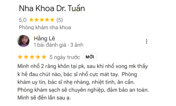 Top 5 nha khoa Ba Vì uy tín và chất lượng nhất hiện nay đánh giá của khách hàng