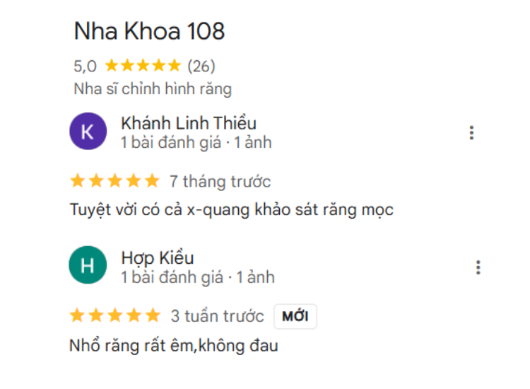 Top 5 nha khoa Ba Vì uy tín và chất lượng nhất hiện nay đánh giá của khách hàng