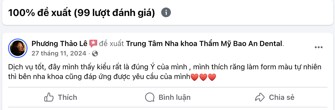 đánh giá của khách hàng