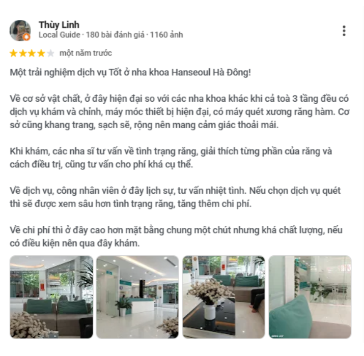 Gợi ý các nha khoa gần ga Văn Quán dễ tìm cho người dân khu vực Nhận xét về Hanseoul