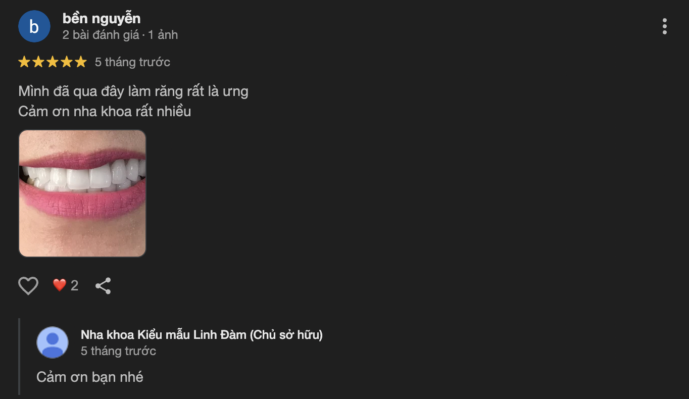 đánh giá của khách hàng