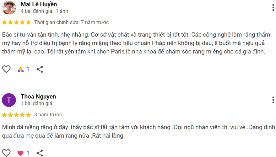 Đánh giá từ khách hàng