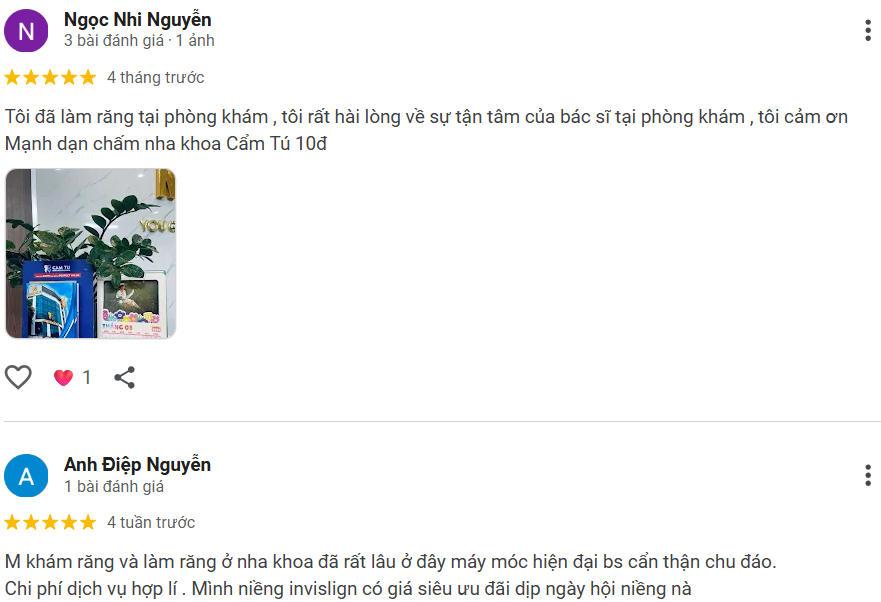Đánh giá từ khách hàng