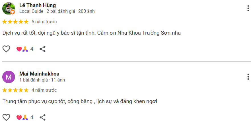 Đánh giá từ khách hàng