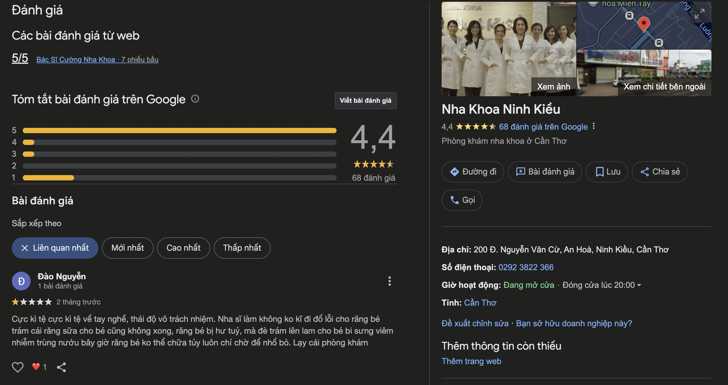 Nha khoa Ninh Kiều - Địa chỉ nha khoa uy tín tại Cần Thơ và Hậu Giang đánh giá của khách hàng