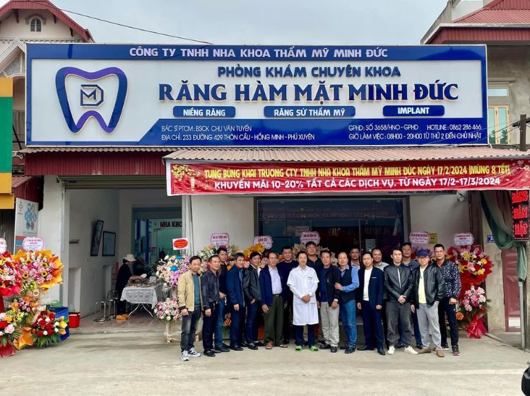 Top 5 nha khoa Phú Xuyên nổi bật về dịch vụ và chất lượng Minh Đức cung cấp đa dạng dịch vụ từ tổng quát đến chuyên sâu
