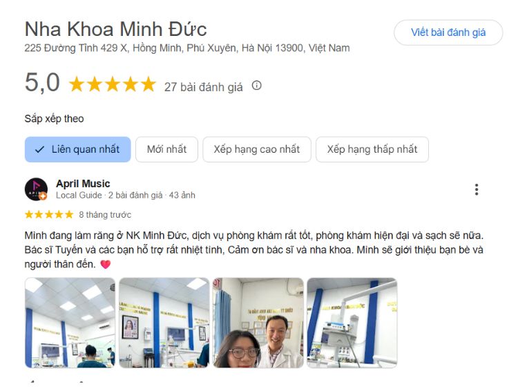 Top 5 nha khoa Phú Xuyên nổi bật về dịch vụ và chất lượng Đánh giá của khách hàng