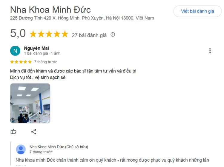 Top 5 nha khoa Phú Xuyên nổi bật về dịch vụ và chất lượng Đánh giá của khách hàng