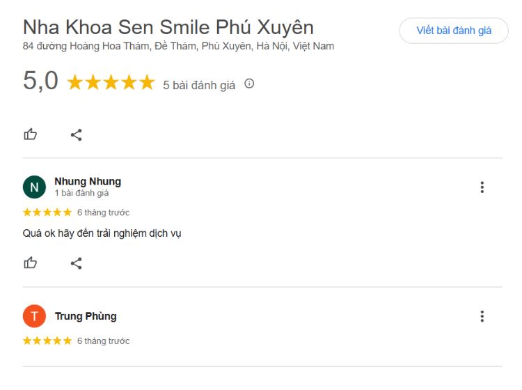 Top 5 nha khoa Phú Xuyên nổi bật về dịch vụ và chất lượng Đánh giá của khách hàng