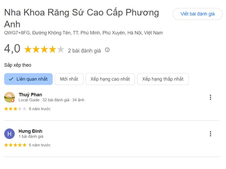 Top 5 nha khoa Phú Xuyên nổi bật về dịch vụ và chất lượng Đánh giá của khách hàng